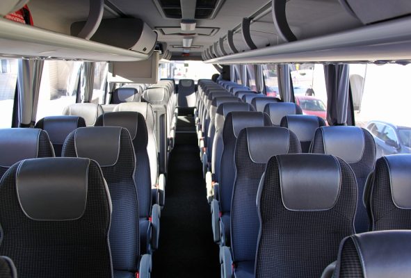 Innerbild av XXL bussen.