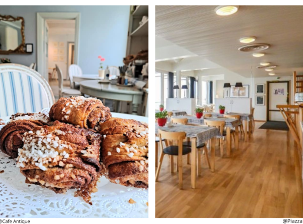 mat ekenäs 2025 Cafe Antique korvapuusti, Fiskars/ Ravintola Piazza, Tammisari